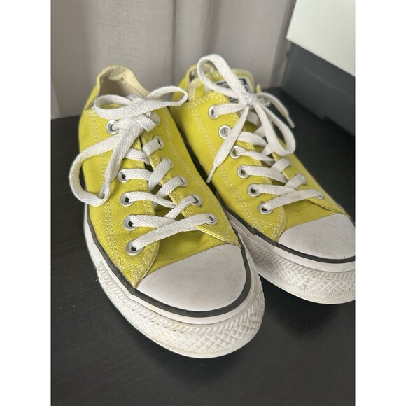 Converse Chuck Taylor All Star Neon Yellow Sneaker Shoes Size M 6 Wo’s 8 - Picture 2 of 7